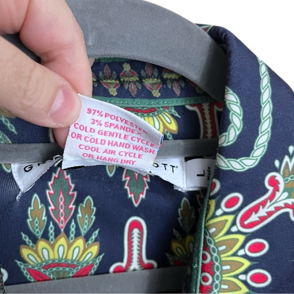 Gretchen Scott Twist and Shout Dress Plume Paisley Pattern Size Large - Picture 6 of 6